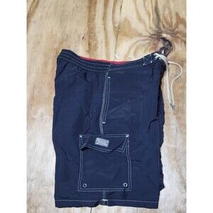 Polo Ralph Lauren Cargo Swim Trunks Men S Black Red Pony Swimwear @i3